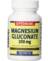 Optimum Magnesium Gluconate 250 mg - 100 Tablets
