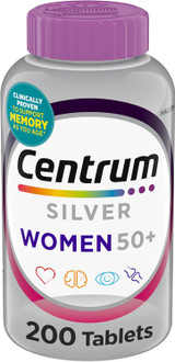 Centrum Silver Women 50+ Multivitamin/Multimineral Supplement - 200 Tablets