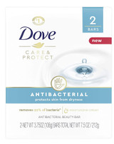 Dove Care & Protect Antibacterial Beauty Bar - 2 - 3.75 oz Bars