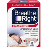 Breathe Right Nasal Strips Extra Strength Tan - 26 ct