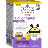 Zarbee's Naturals Baby Cough Syrup + Immune with Honey, Natural Grape Flavor - 2 oz