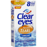 Clear Eyes Natural Tears Lubricant Eye Drops - 0.5 oz