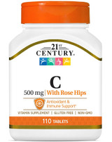21st Century C 500 mg Tablets With Rose Hips - 110 ct
