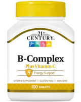 21st Century B Complex Plus Vitamin C Tablets - 100 ct