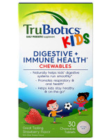 TruBiotics Kids Daily Probiotic Supplement Chewable Tablets Strawberry - 30 ct