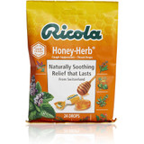 Ricola Cough Suppressant Throat Drops Natural Honey Herb - 24 ct