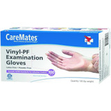 CareMates Vinyl-PF Examination Gloves Medium - 100 ct