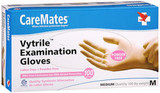 Caremates Vytrile Disposable Medical Exam Gloves Latex + Powder Free Medium - 100ct