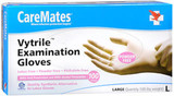 Caremates Vytrile-PF Disposable Medical Exam Gloves Latex + Powder Free Large - 100ct