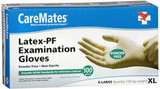 CareMates Latex-PF Examination Gloves X-Large - 100 Ct