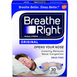 Breathe Right Nasal Strips Original Tan Small/Medium - 30 ct