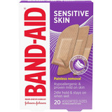 Band-Aid Bandages Sensitive Skin Assorted Sizes - 20 ct