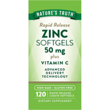 Nature's Truth Rapid Release Zinc Liquid Softgels - 120 ct
