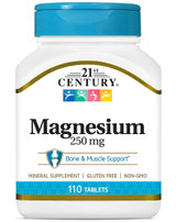21st Century Magnesium 250 mg Supplement Tablets - 110 ct