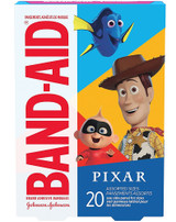 Band-Aid Brand Adhesive Bandage Assorted Sizes Pixar Theme - 20 ct