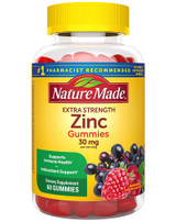 Nature Made Extra Strength Zinc Gummies Mixed Berry - 60 ct