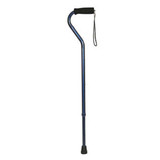 Drive Offset Handle Aluminum Cane Navy - 1 each