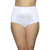 Vanity Fair Women's Perfectly Yours White, Nylon High Waisted Briefs - Size 8