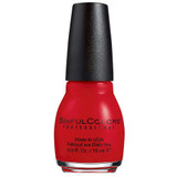 SinfulColors Professional Nail Color Polish #2193 Bitten (Blood Red) 0.5 Fl Oz