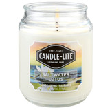 Candle Lite, Saltwater Lotus Candle - 18 oz