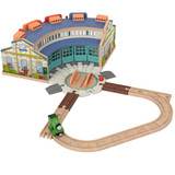 FP Thomas Wooden Railway Tidmouth Sheds Starter Train Set