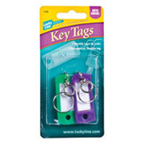 Id Key Tag W/ Swivel Key Ring, Assorted Colors 2 Per package