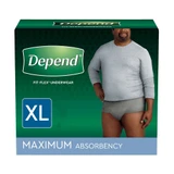 Depend Fit-Flex Underwear for Men X-Large Maximum Absorbency - 2 pks of 26 ct