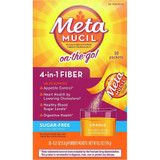 Metamucil MultiHealth Fiber Supplement On-the Go, SF Orange - 30 ct