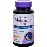 Natrol Melatonin 3mg Fast Dissolve Tablets, Strawberry - 90 ct