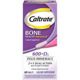 Caltrate Bone Health Advanced Calcium 600 mg + D3 Tablets - 60ct