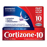 Cortizone-10 Overnight 1% Hydrocortisone Anti-Itch Crème, Maximum Strength Lavender Scent - 1 oz