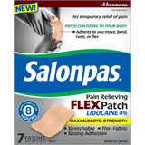 Salonpas Pain Relieving Flex Patch 4% Lidocaine - 7 ct Salonpas Pain Relieving Flex Patch 4% Lidocaine - 7 ct