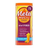 Metamucil 4 in 1 MultiHealth Fiber Powder Orange Smooth Sugar Free - 15 oz