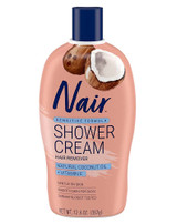 Nair Shower Cream Hair Remover Natural Coconut Oil & Vitamin E - 12.6 oz