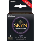 LifeStyles SKYN Elite Non-Latex Lubricated Condoms - 3 ct