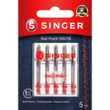 Ball Point Needle Sz 100/16, 5ct- 1 Pkg