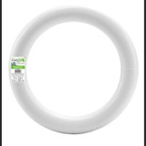 Extruded Styrofoam Wreath 16in, White