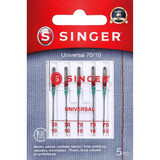 Woven Needle Sz 70/10, Universal, 5ct- 1 Pkg