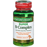 Nature's Bounty Super B Complex With Folic Acid Plus Vitamin C Tablets - 150 ct