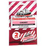Fisherman's Friend Menthol Cough Suppressant Lozenges Cherry Sugar Free 2-Bags - 40 ct