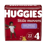 Huggies Little Movers Diapers Size 4 - 4 packs of 22