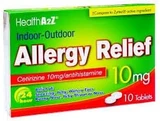 HealthA2Z Allergy Relief 24 Packs of 10 Tablets