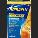 Theraflu Daytime Severe Cold Relief Powder, Honey Lemon Flavors - 6 ct
