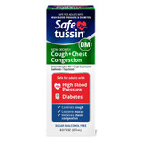Safetussin DM Cough + Chest Congestion Liquid, Non-Drowsy - 8 oz