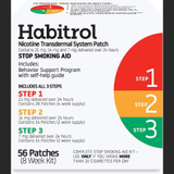 Habitrol Nicotine Transdermal Stop Smoking Aid Kit, 3 Steps - 56 ct