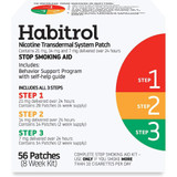 Habitrol Nicotine Transdermal Stop Smoking Aid Kit, 3 Steps - 56 ct