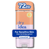 Dry Idea Gel Deodorant & Antiperspirant, Unscented - 3 oz