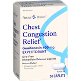 Foster & Thrive 400 mg Guaifenesin Chest Congestion Relief - 50 ct