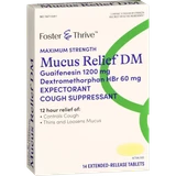 Foster & Thrive Max Strength Mucus Relief DM, Extended-Release - 14 ct