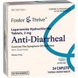 Foster & Thrive Anti-Diarrheal Lopermaide Hydrochloride 2 mg Caplets - 24 ct